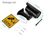 Dummy camera cctv video surveillance cameras w/ wifi antenna infared IR LED flashing battery powered security fake camera - Image 5