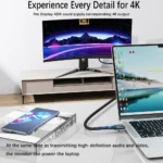 Full Function 20Gbps Type C Cable USB3.2 Gen2 *2 USB C 20G Data Transfer Cord USB 3 240W Fast Charge Cable 4K For Hub 0.2m 3m 5m - Image 3
