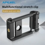 APEXEL Telephoto Lens Bracket Mobile Phone Clip Retractable Mount Tripod Adapter Holder for Iphone Universal Mobile Accessories - Image 2
